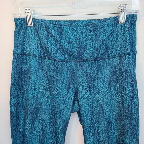 Patagonia Blue Heathered Womens M Crop Leggings Athleisure Yoga Exercise 21915 - Picture 5 of 16